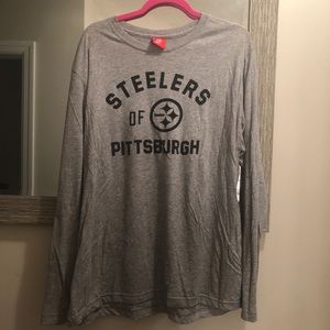 Nike Pittsburgh Steelers gray long sleeve tee XXL